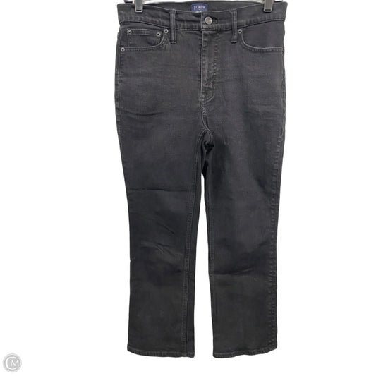 Jeans Flared By J. Crew In Black Denim, Size: 6