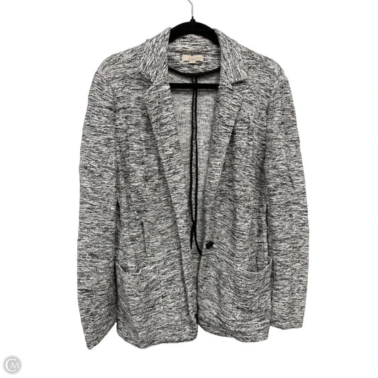 Cardigan By Loft In Grey & White, Size: 12