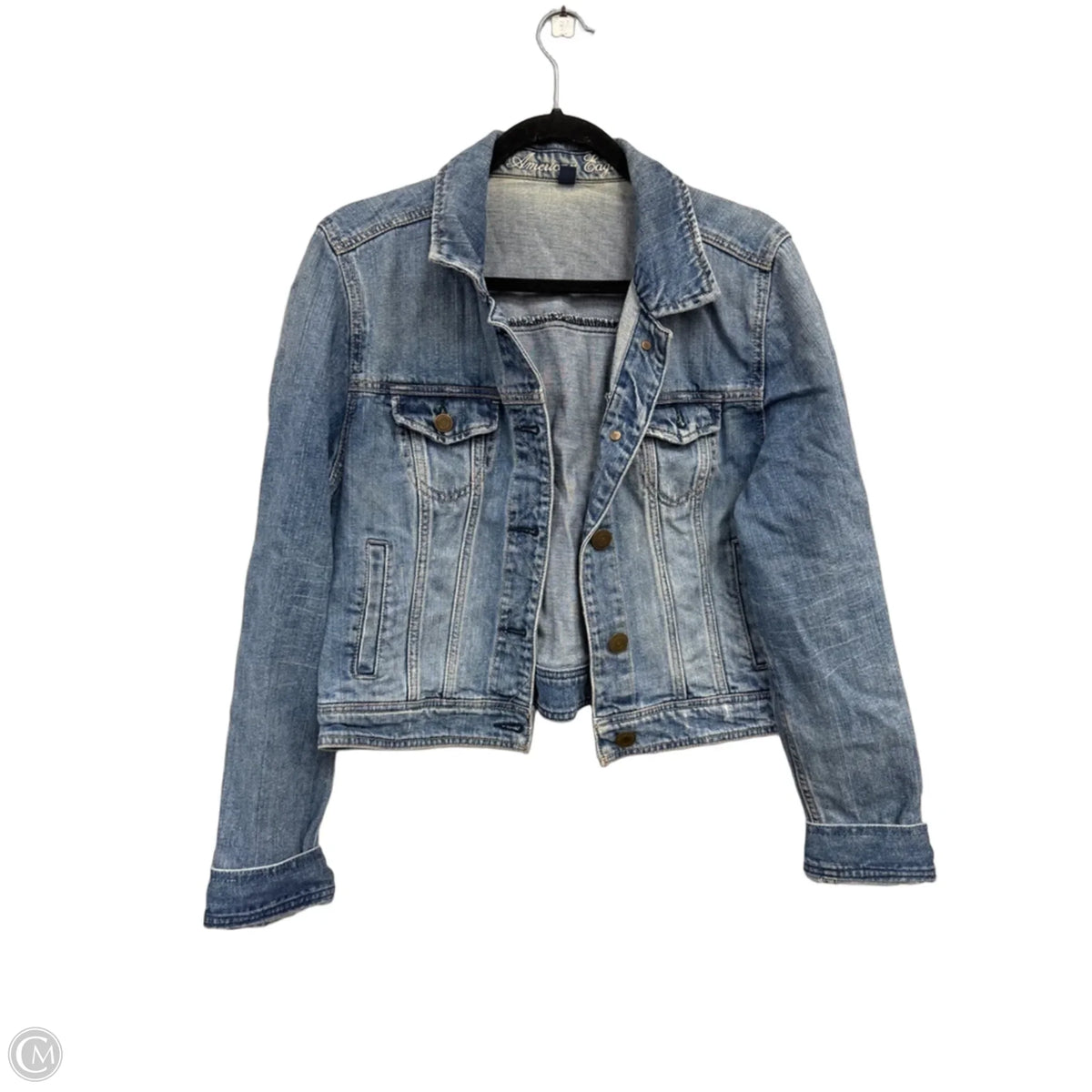 Jacket Denim By American Eagle In Blue Denim, Size: Xl