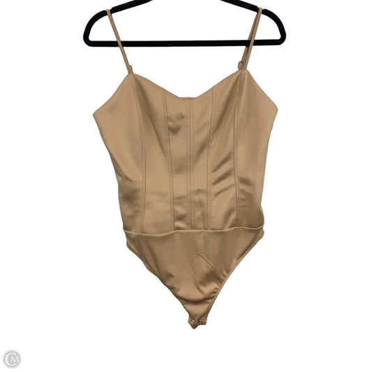 Top Sleeveless By Intempo In Beige, Size: L