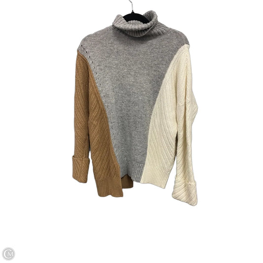 Sweater By French Connection In Brown & Grey, Size: Xs