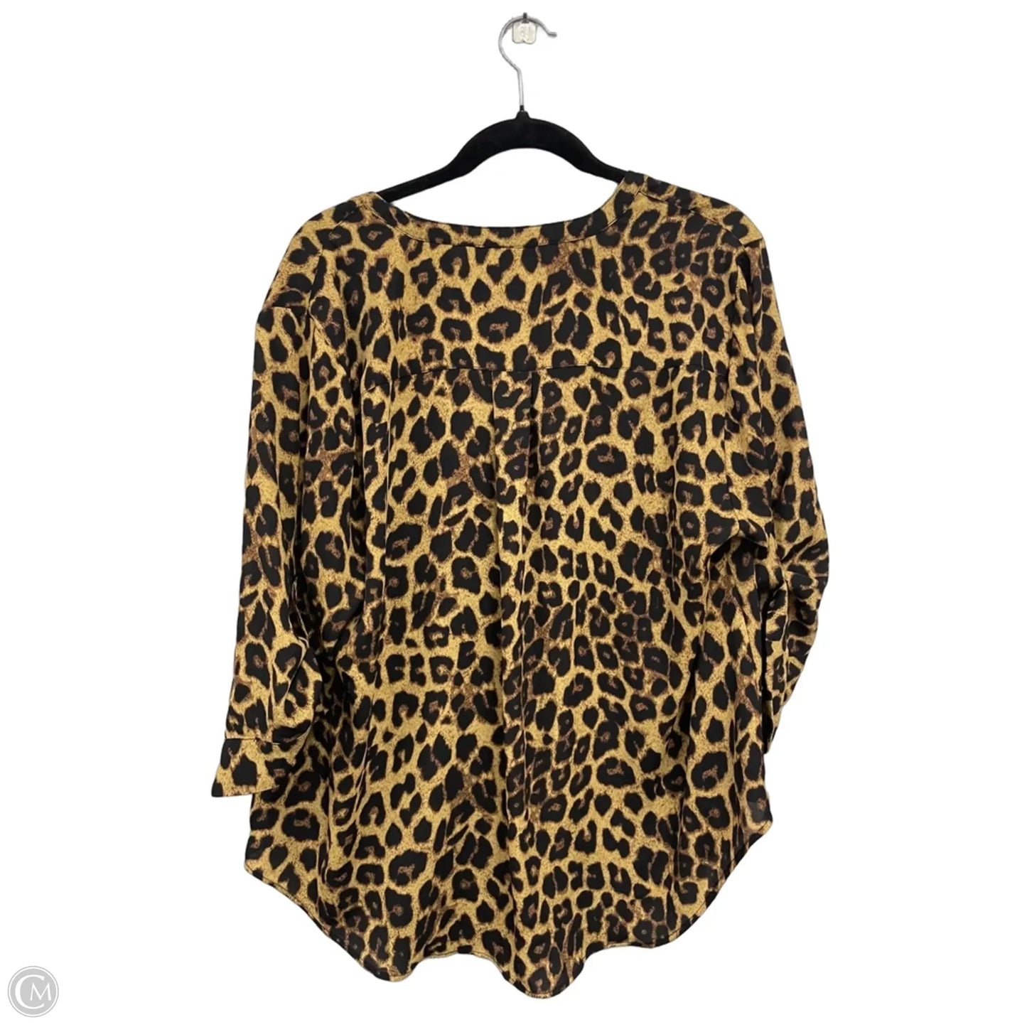 Blouse 3/4 Sleeve By Torrid In Animal Print, Size: 14