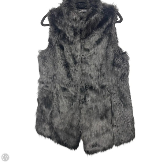 Vest Faux Fur & Sherpa By White House Black Market In Black, Size: L