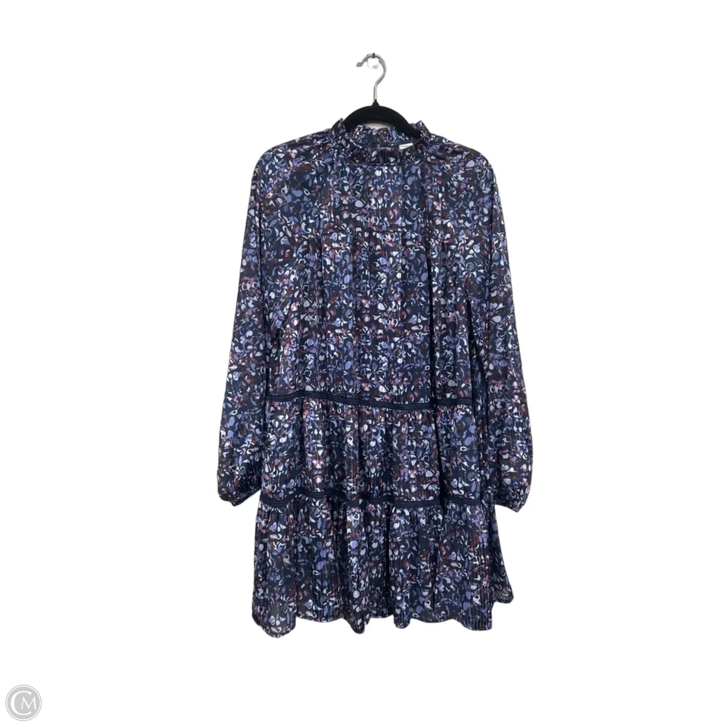 Dress Casual Short By Melrose And Market In Blue & Pink, Size: S