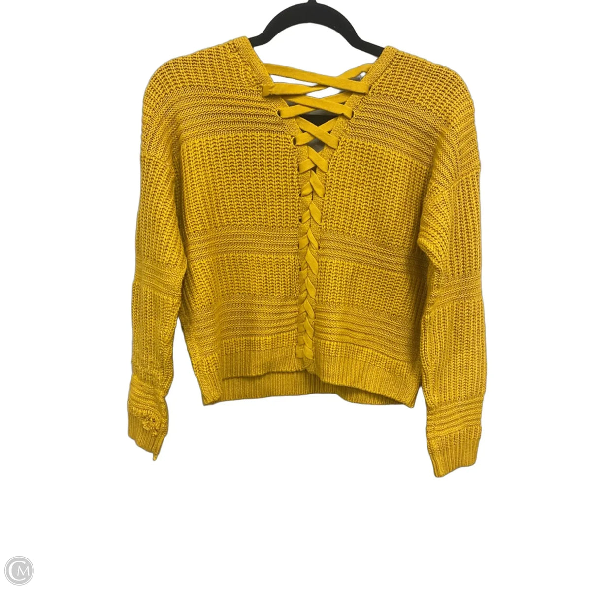 Sweater By Clothes Mentor In Yellow, Size: S