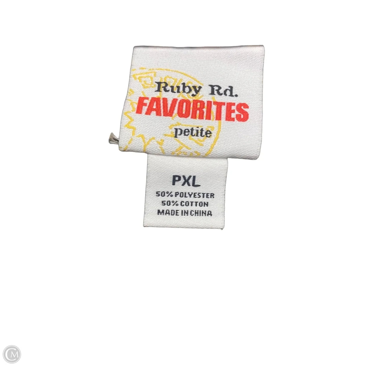 Top 3/4 Sleeve By Ruby Rd In Black & Brown, Size: Xl