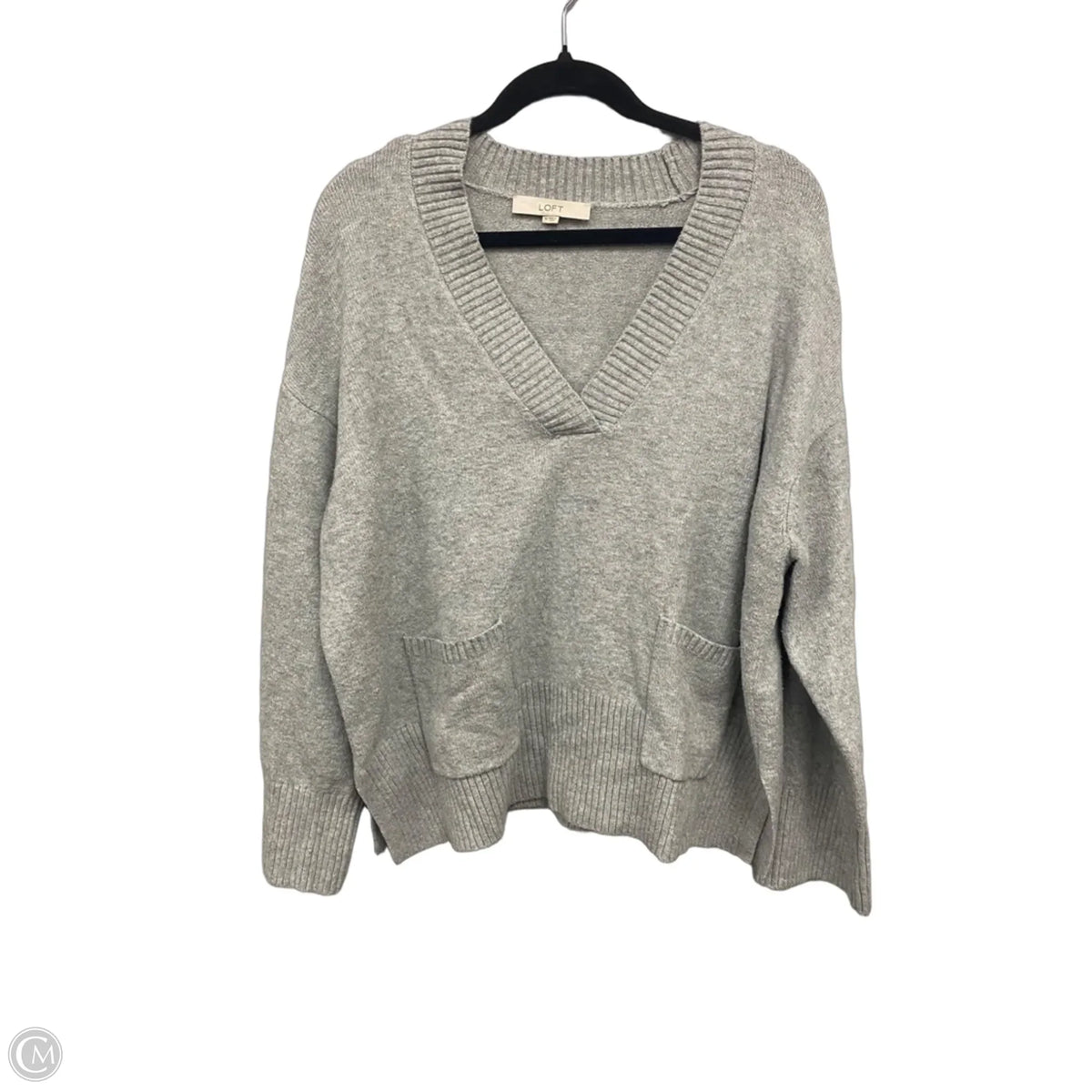 Sweater By Loft In Grey, Size: M