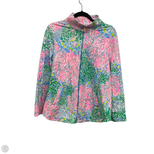 Jacket Designer By Lilly Pulitzer In Green & Pink, Size: L