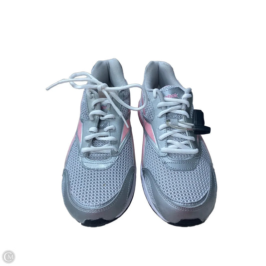 Shoes Athletic By Reebok In Grey & Pink, Size: 10