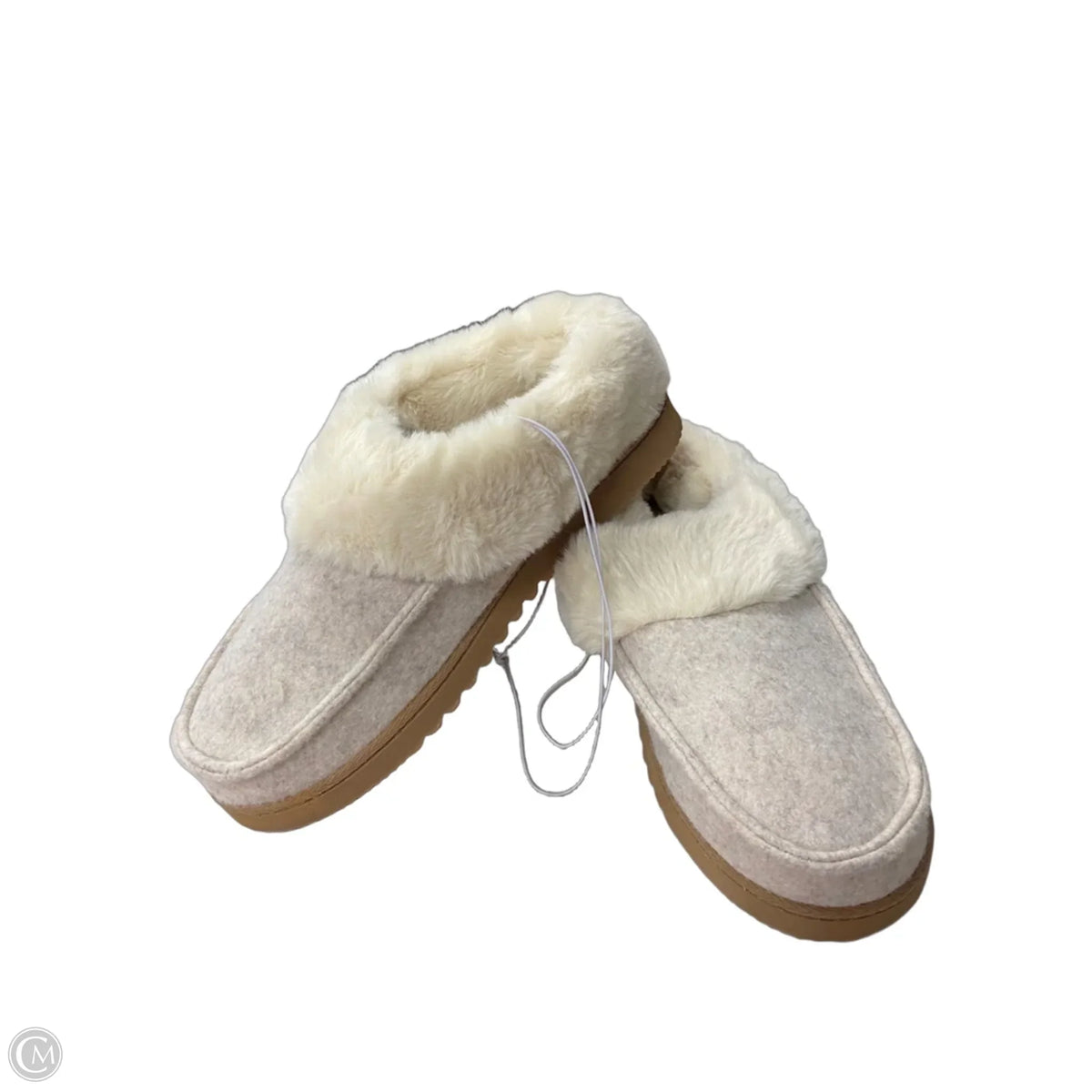 Slippers By Clothes Mentor In Beige, Size: 9