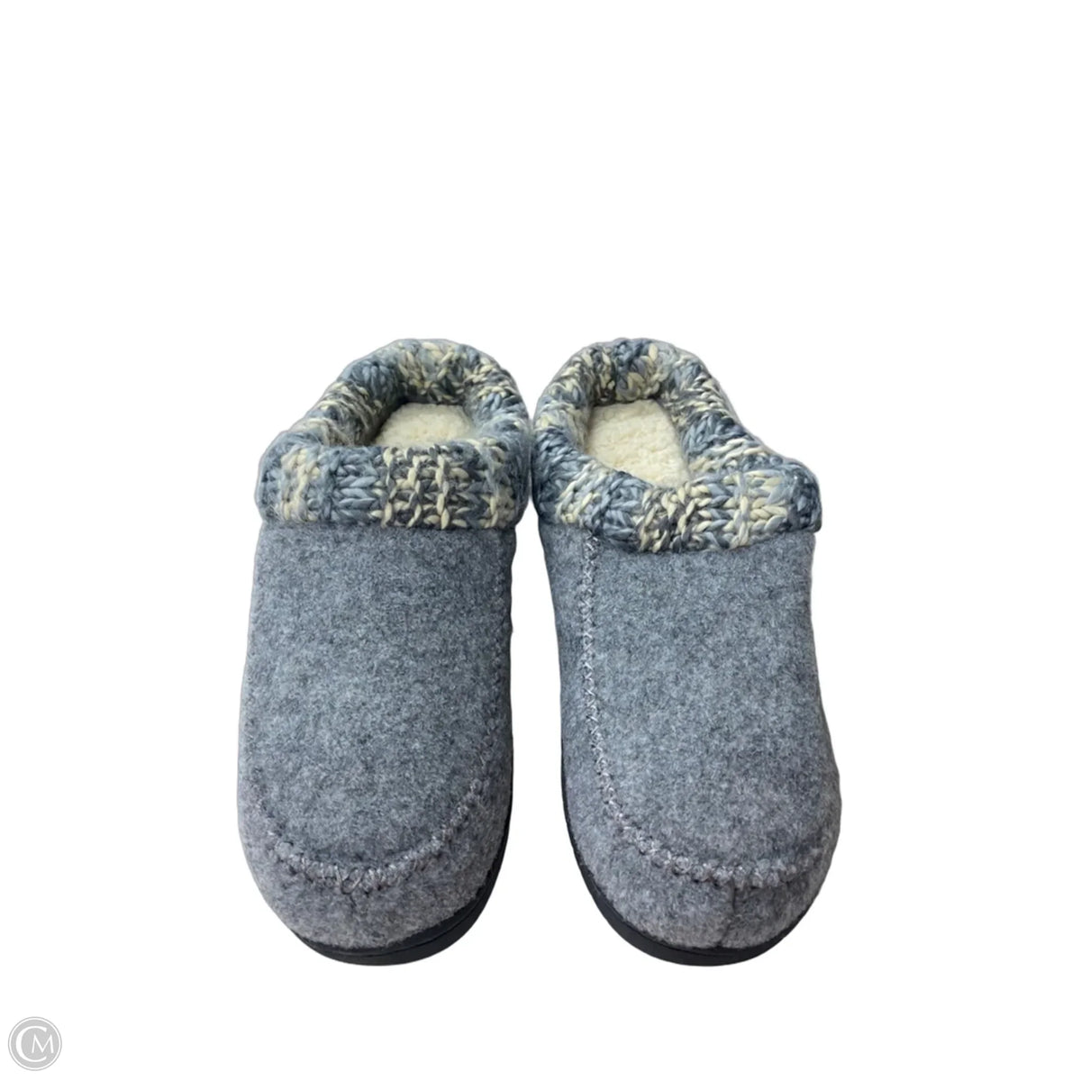 Slippers By Clothes Mentor In Grey, Size: 9