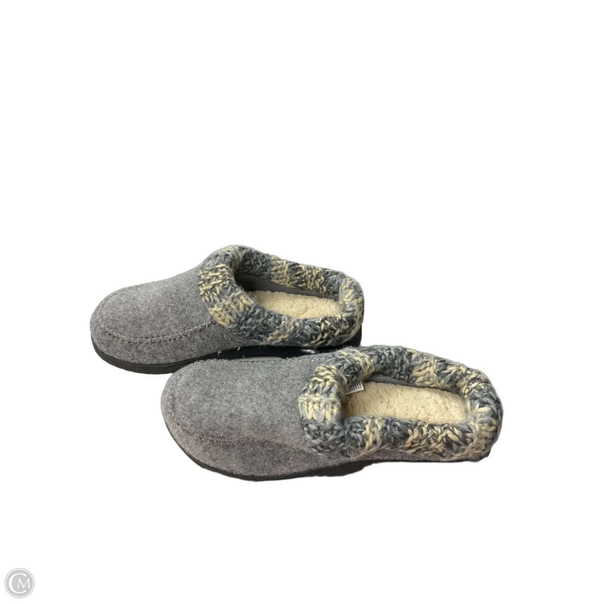 Slippers By Clothes Mentor In Grey, Size: 9