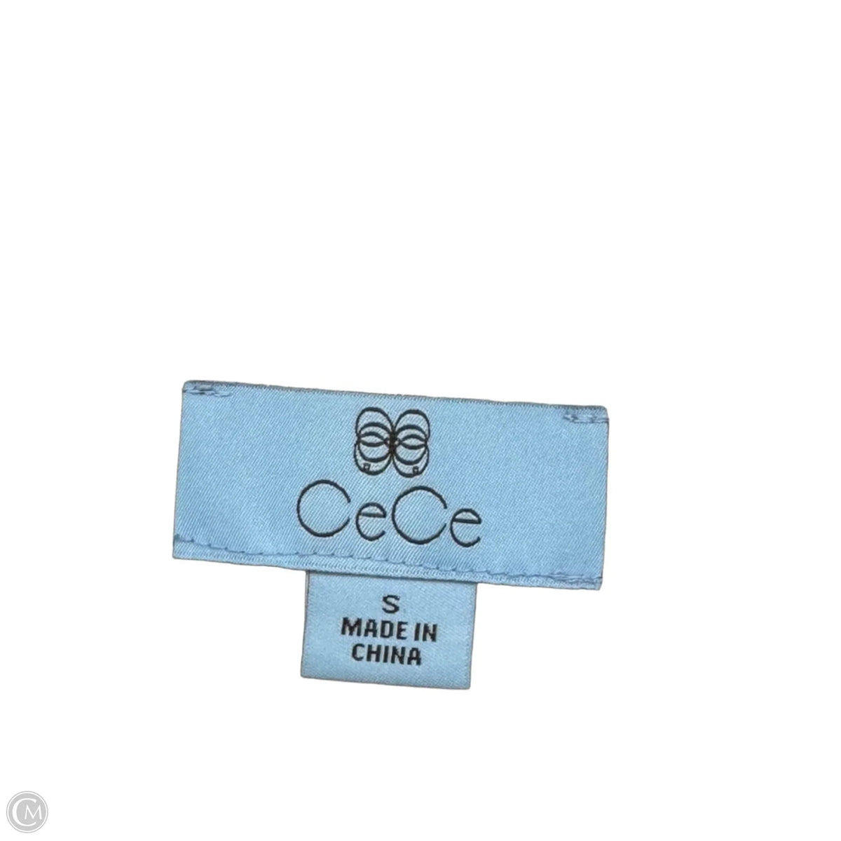 Top Short Sleeve By Cece In Silver, Size: S