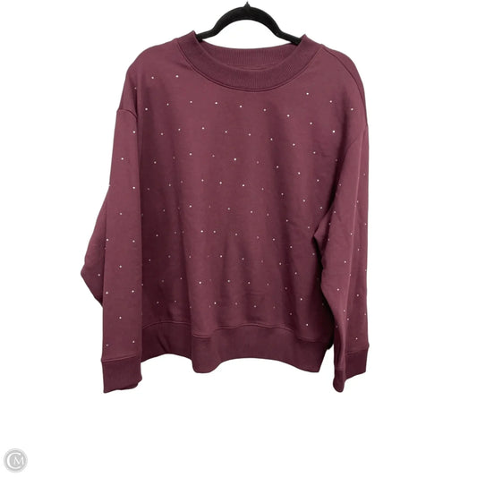 Sweatshirt Crewneck By A New Day In Maroon, Size: Xxl