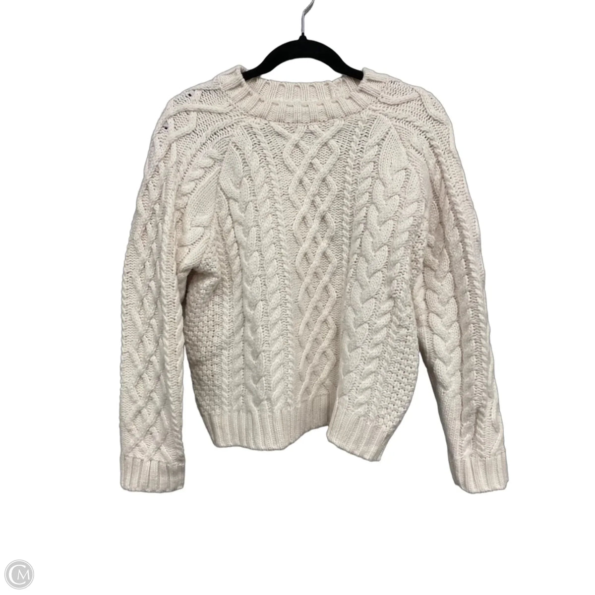 Sweater By Clothes Mentor In White, Size: S