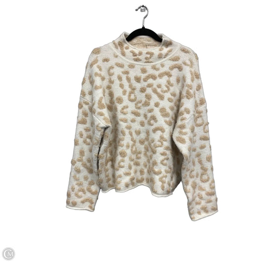 Sweater By Entro In Tan & White, Size: L