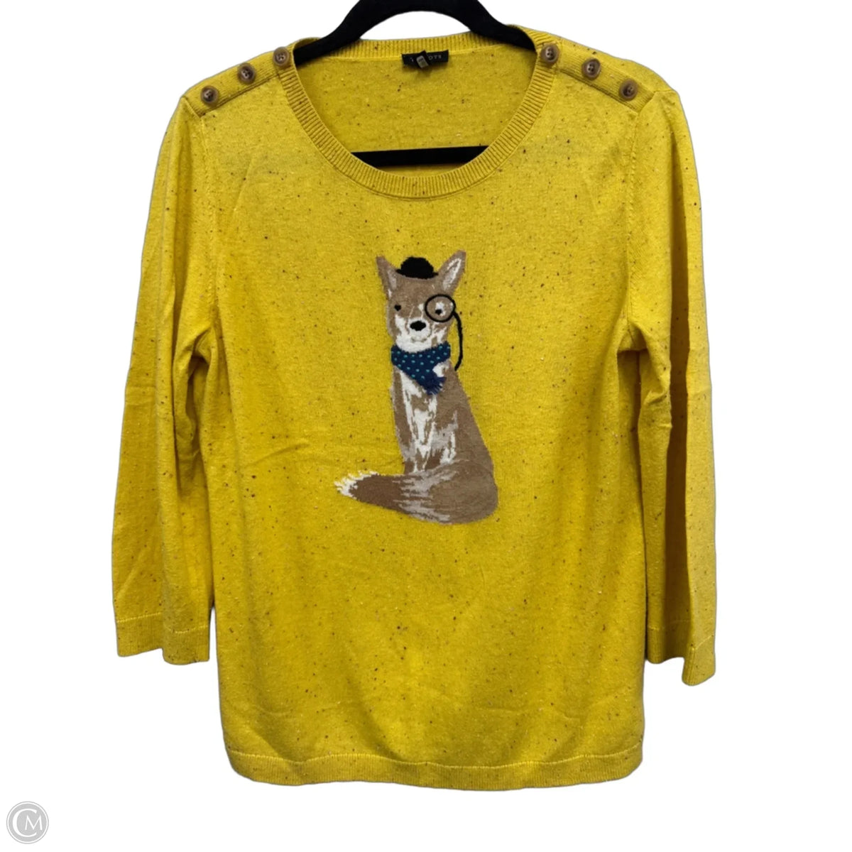 Sweater By Talbots In Yellow, Size: M