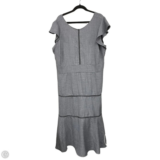 Dress Casual Maxi By Calvin Klein In Grey, Size: 18