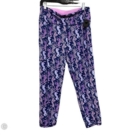 Pants Designer By Lilly Pulitzer In Blue & Purple, Size: L