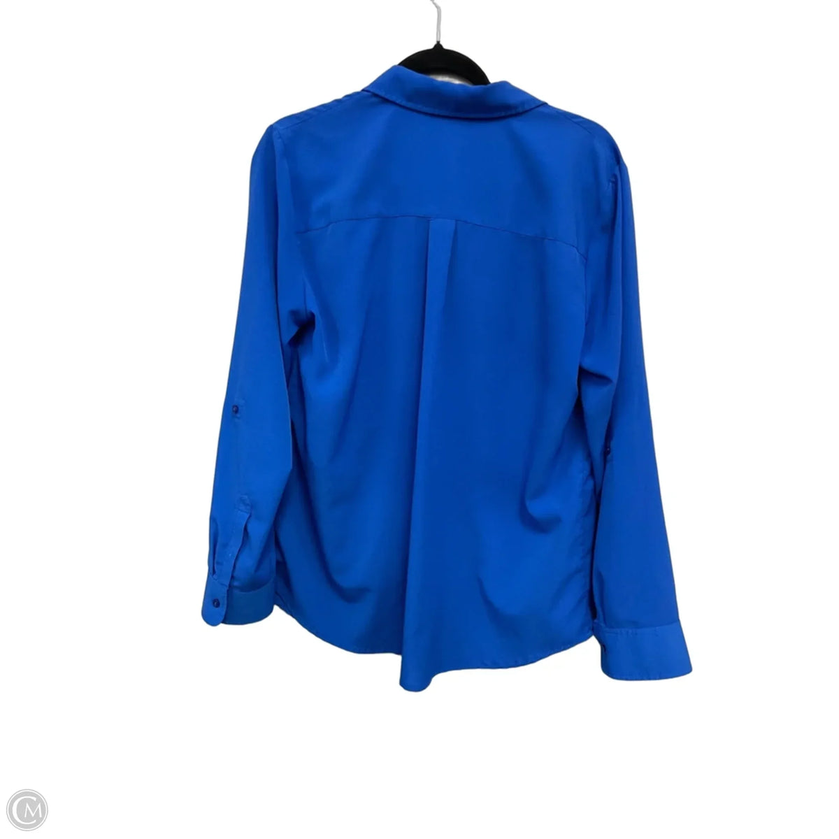 Blouse Long Sleeve By Talbots In Blue, Size: L