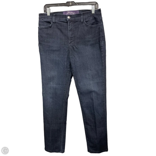 Jeans Straight By Not Your Daughters Jeans In Blue Denim, Size: 10