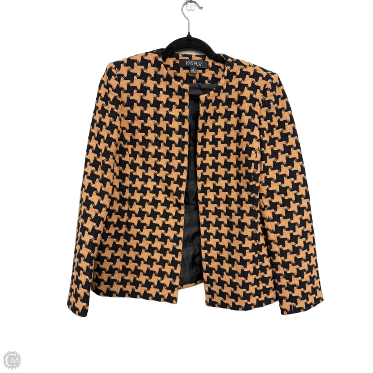 Blazer By Kasper In Black & Brown, Size: 6