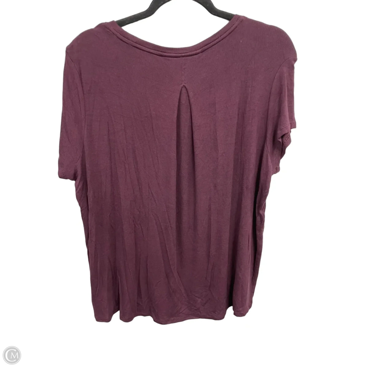 Top Short Sleeve By Athleta In Maroon, Size: M