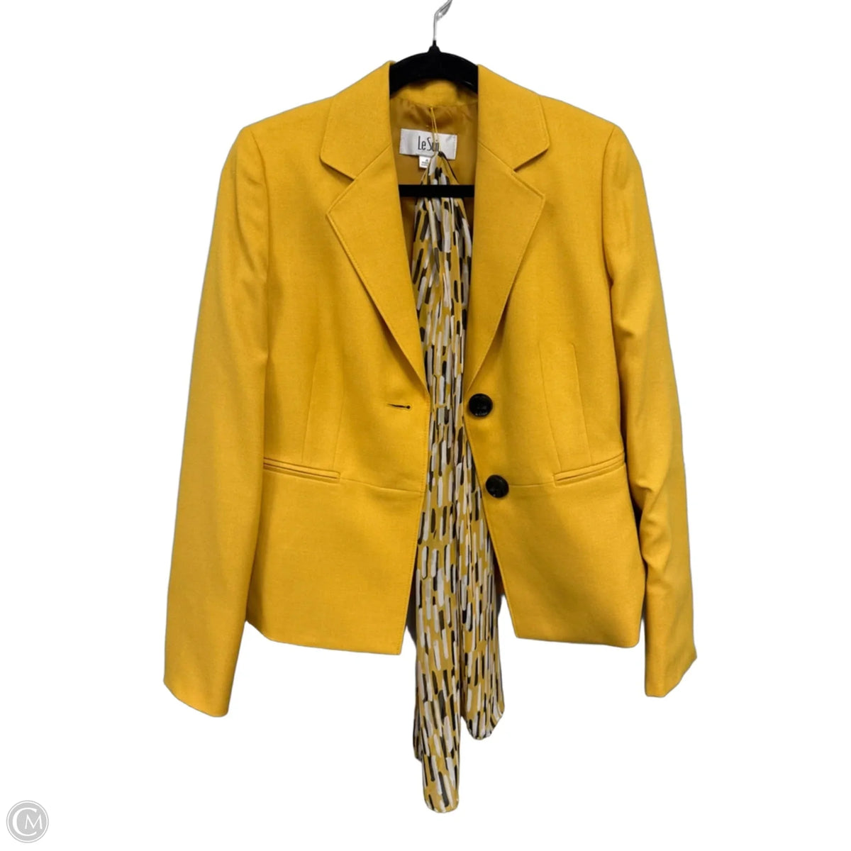 Blazer By Le Suit In Yellow, Size: 4