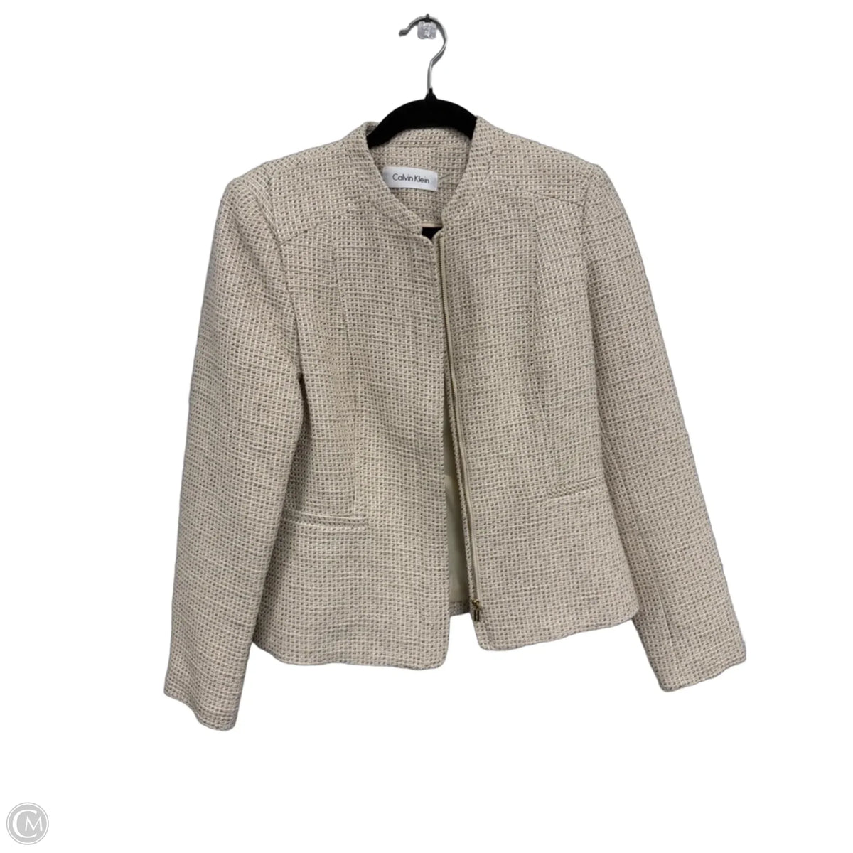 Jacket Other By Calvin Klein In Beige, Size: 4