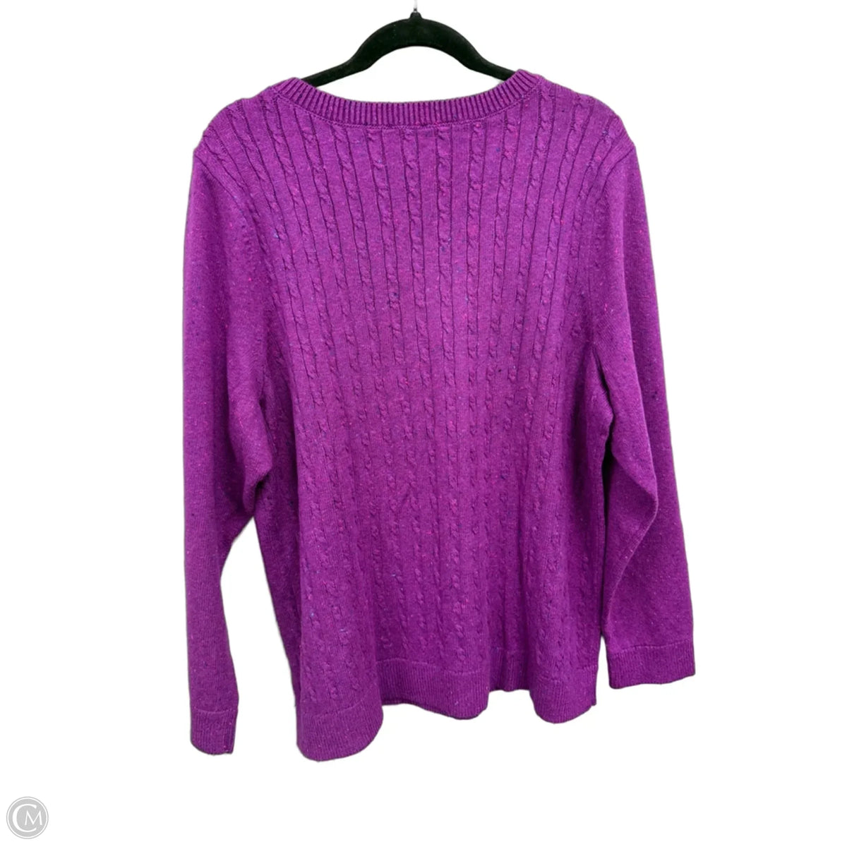 Sweater By Talbots In Purple, Size: 3x