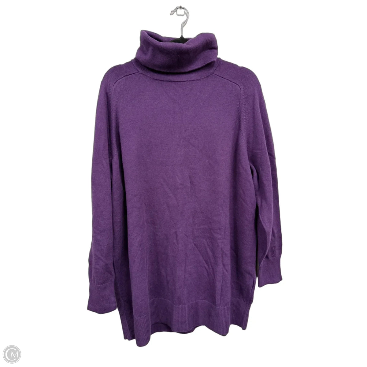 Sweater By Lands End In Purple, Size: 2x