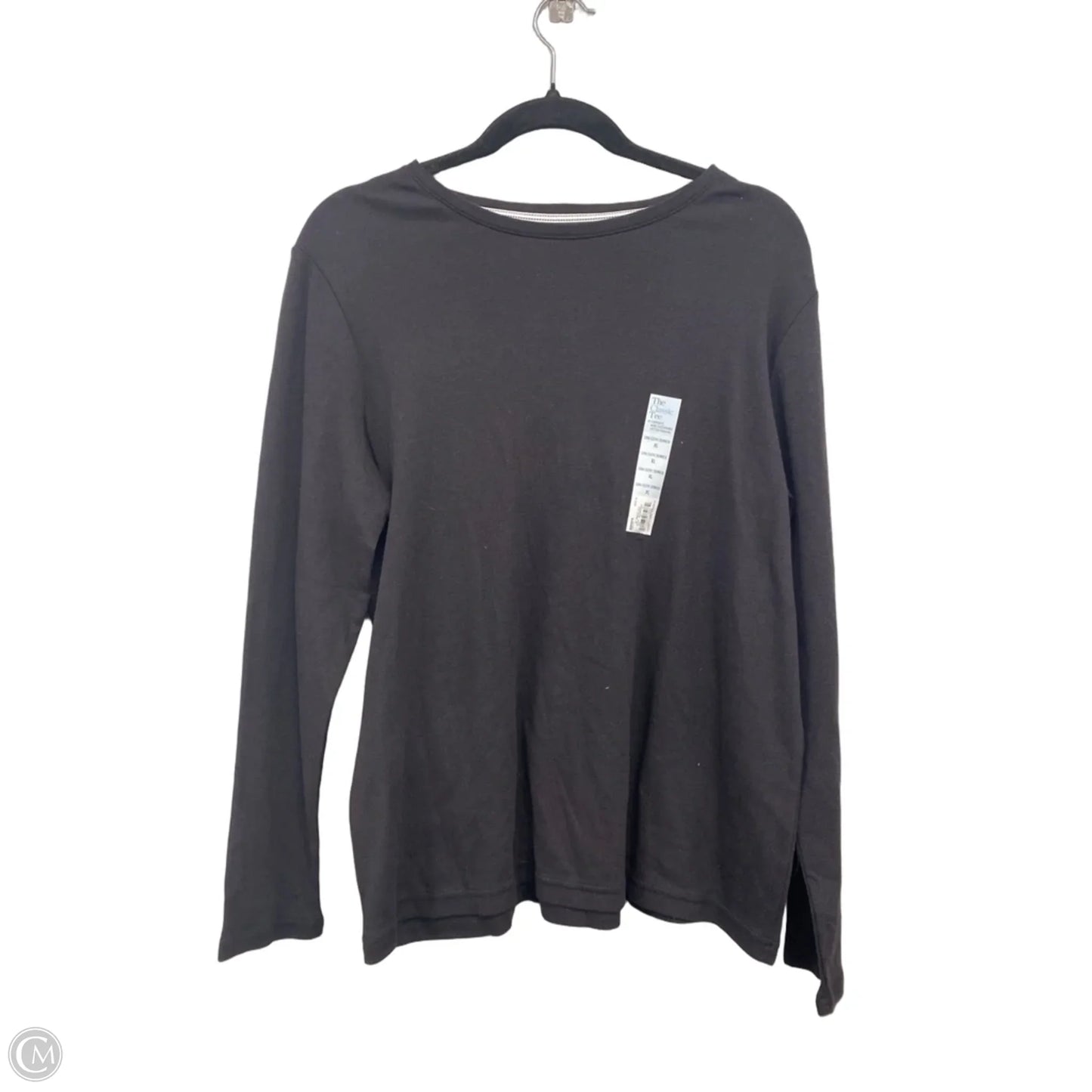 Top Long Sleeve By Croft And Barrow In Black, Size: Xl