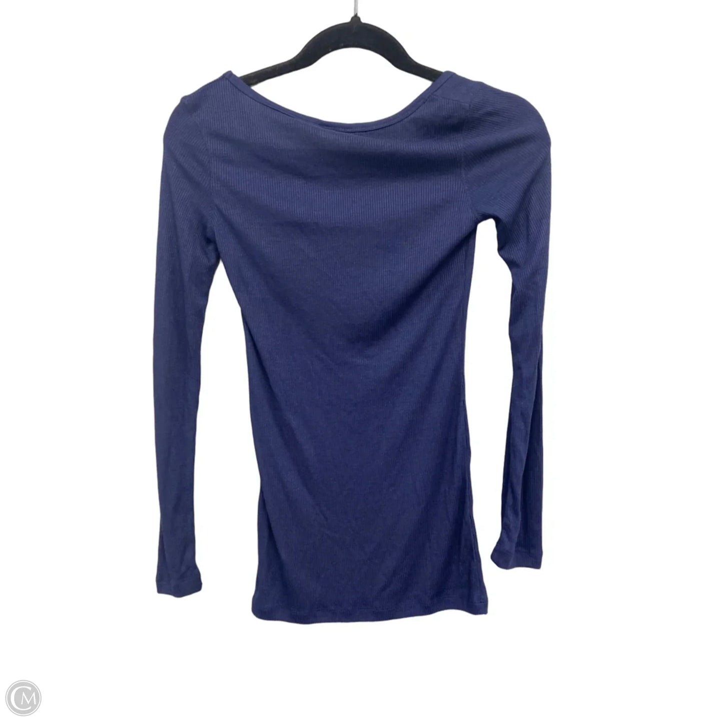 Top Long Sleeve By Mossimo In Blue, Size: Xs