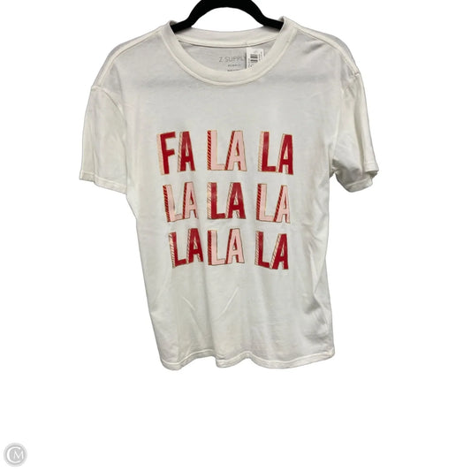 Top Short Sleeve By Z Supply In Red & White, Size: Xs