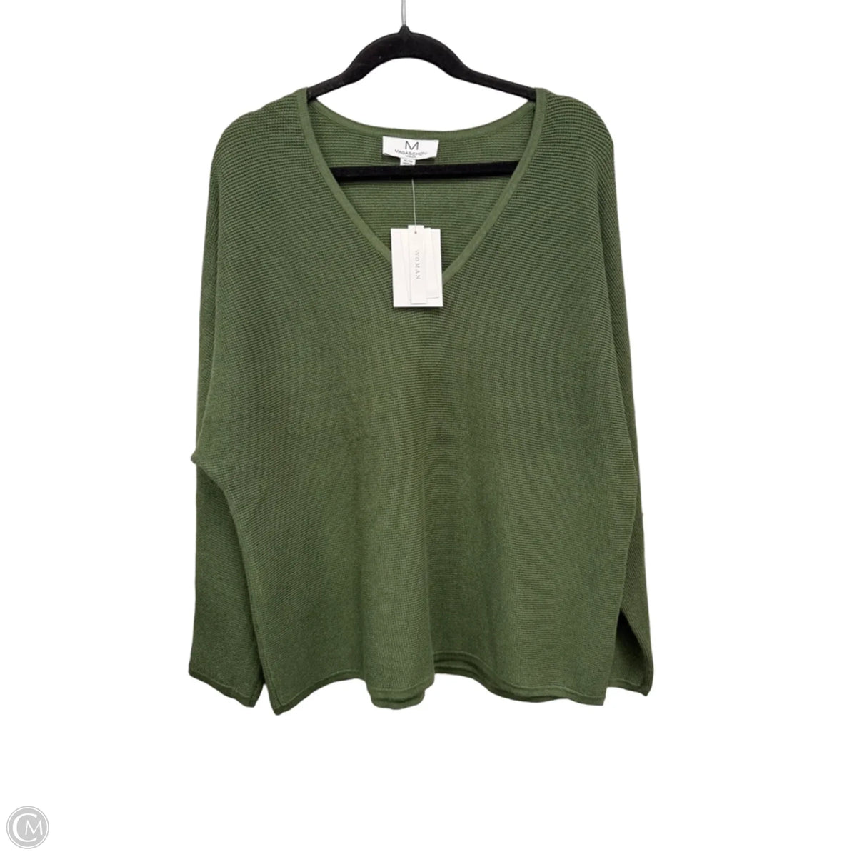 Sweater By Magaschoni In Green, Size: 1x