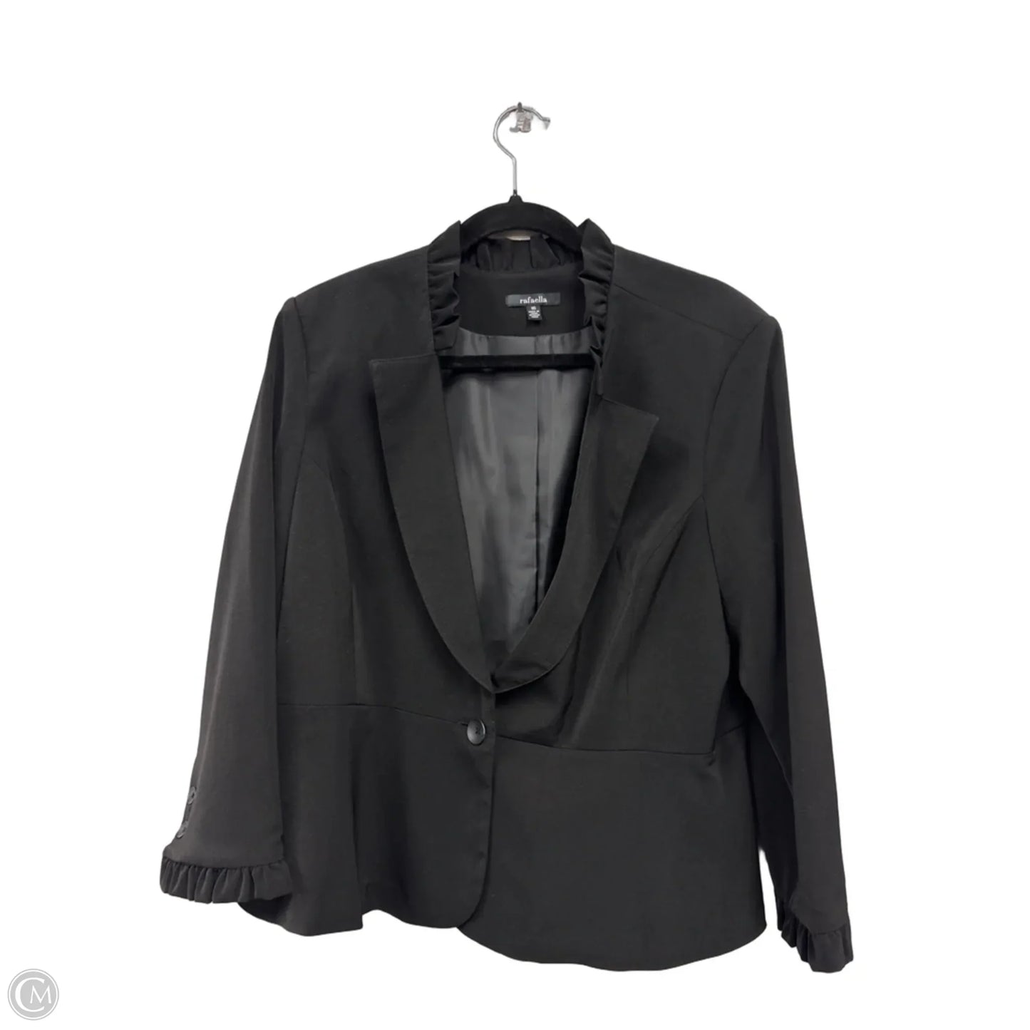 Blazer By Rafaella In Black, Size: 16