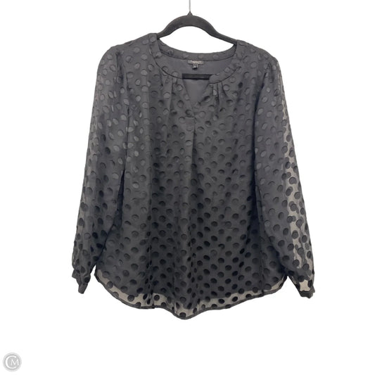 Blouse Long Sleeve By Talbots In Black, Size: Xs