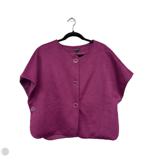 Vest Sweater By Talbots In Purple, Size: M