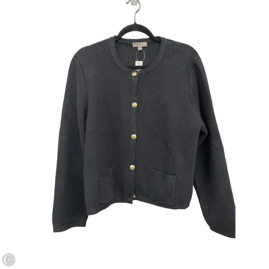 Sweater Cardigan By J. Crew In Black, Size: Xl