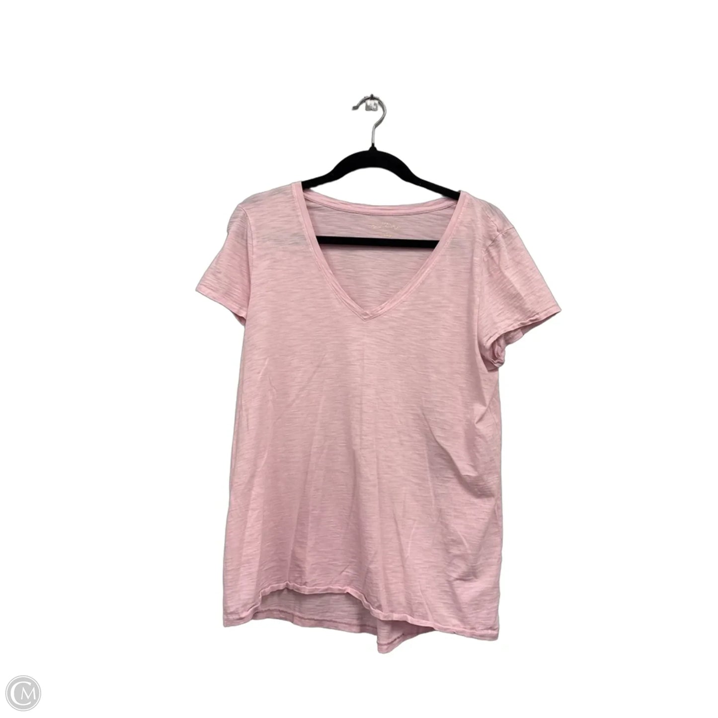 Top Short Sleeve Designer By Lilly Pulitzer In Pink, Size: L