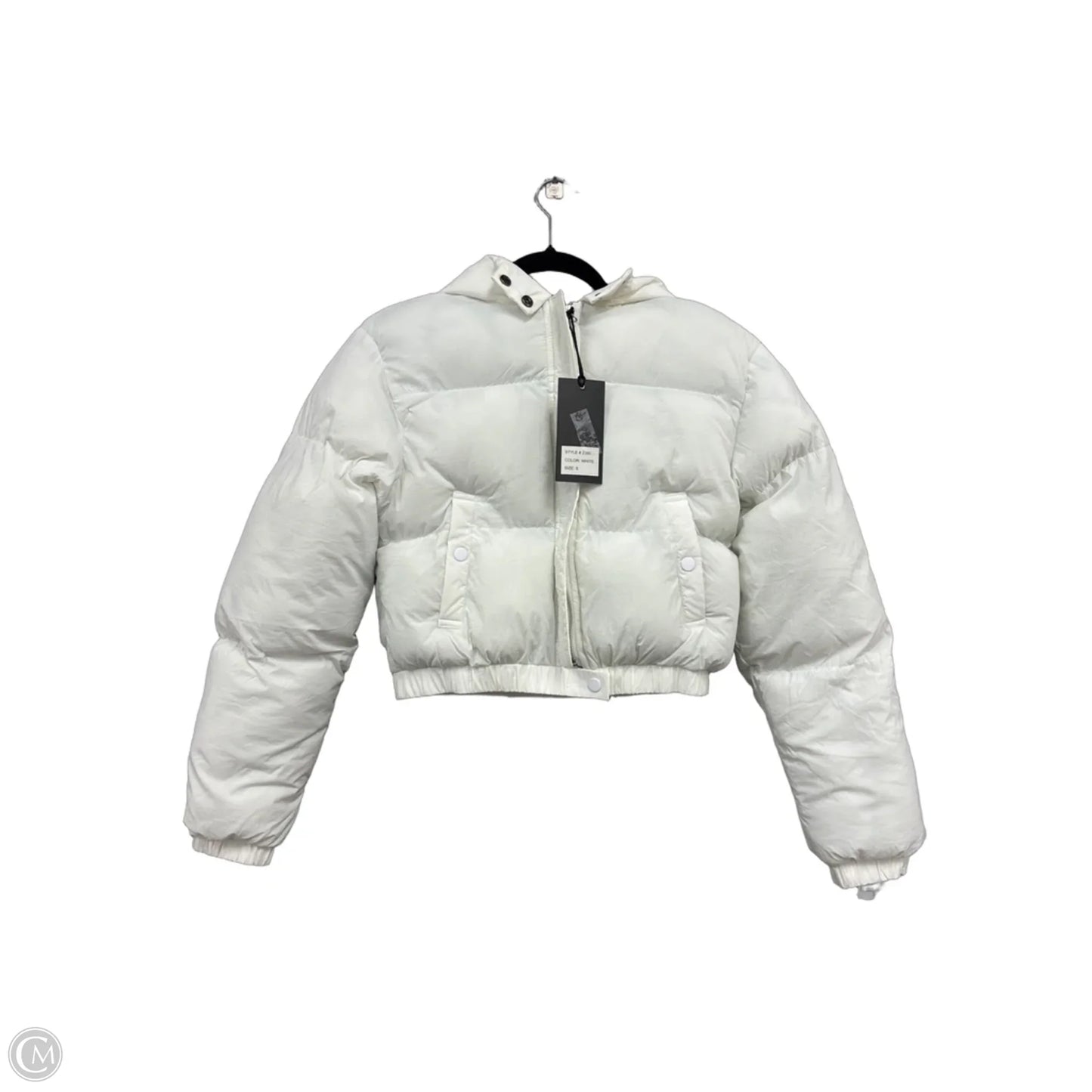 Jacket Puffer & Quilted By Clothes Mentor In White, Size: S