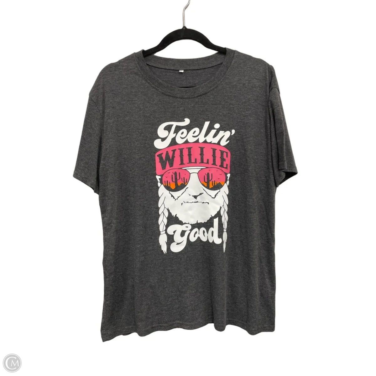 Top Short Sleeve Basic By Clothes Mentor In Grey, Size: Xl