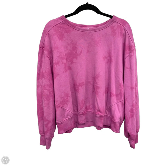 Sweatshirt Crewneck By Clothes Mentor In Pink, Size: L