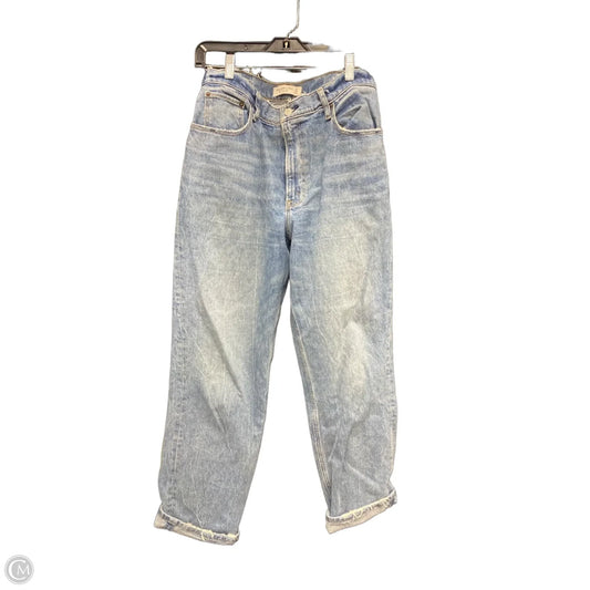 Jeans Wide Leg By Abercrombie And Fitch In Blue Denim, Size: 10