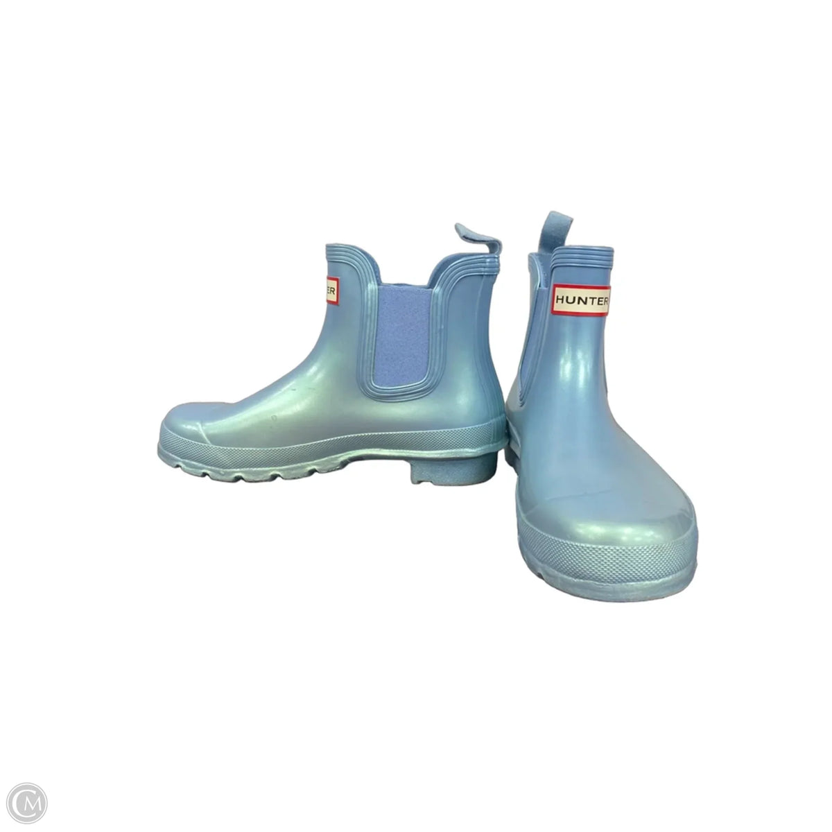 Boots Ankle Flats By Hunter In Blue, Size: 7