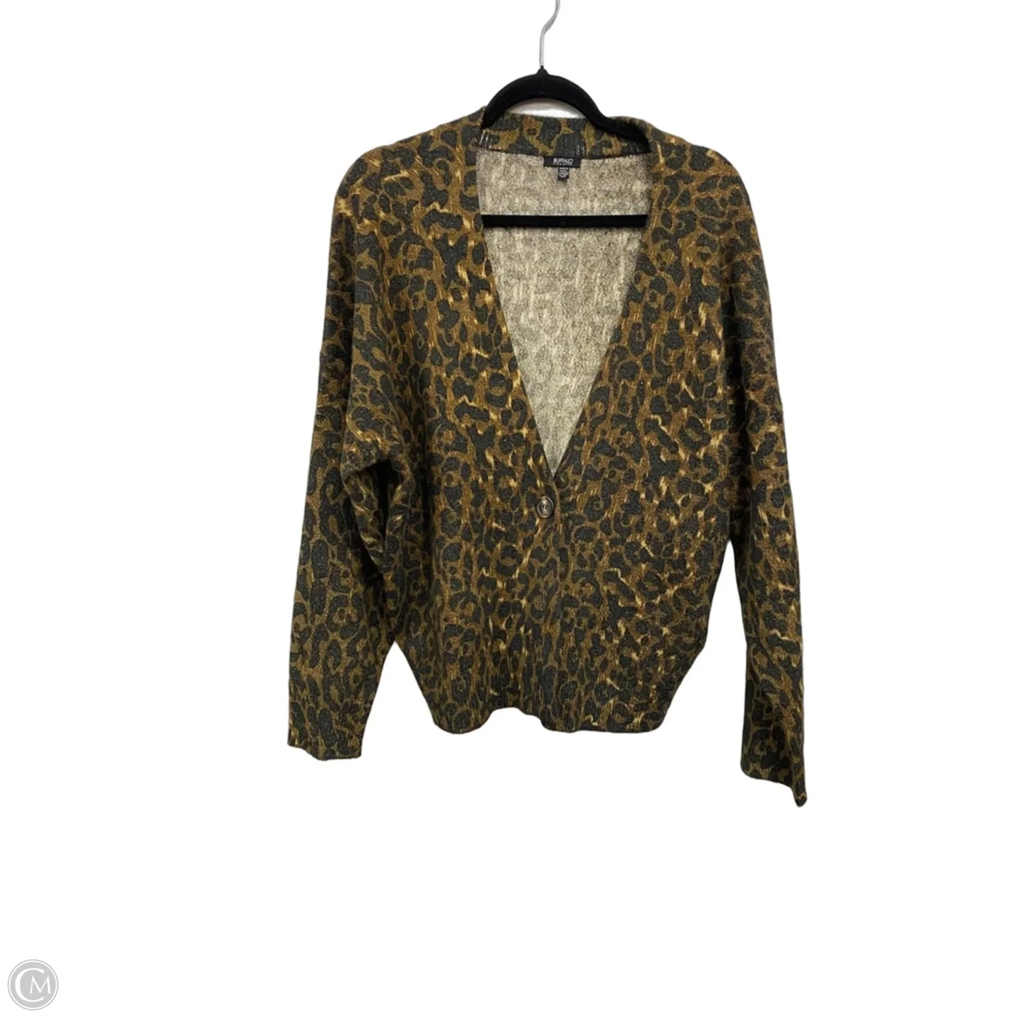 Sweater Cardigan By Buffalo David Bitton In Animal Print, Size: Sp