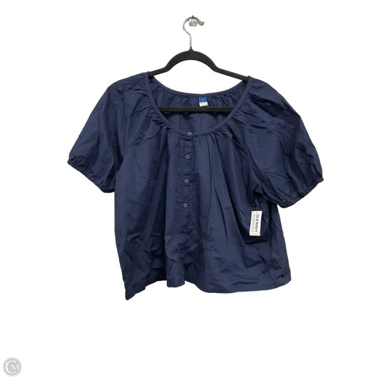 Top Short Sleeve By Old Navy In Navy, Size: S
