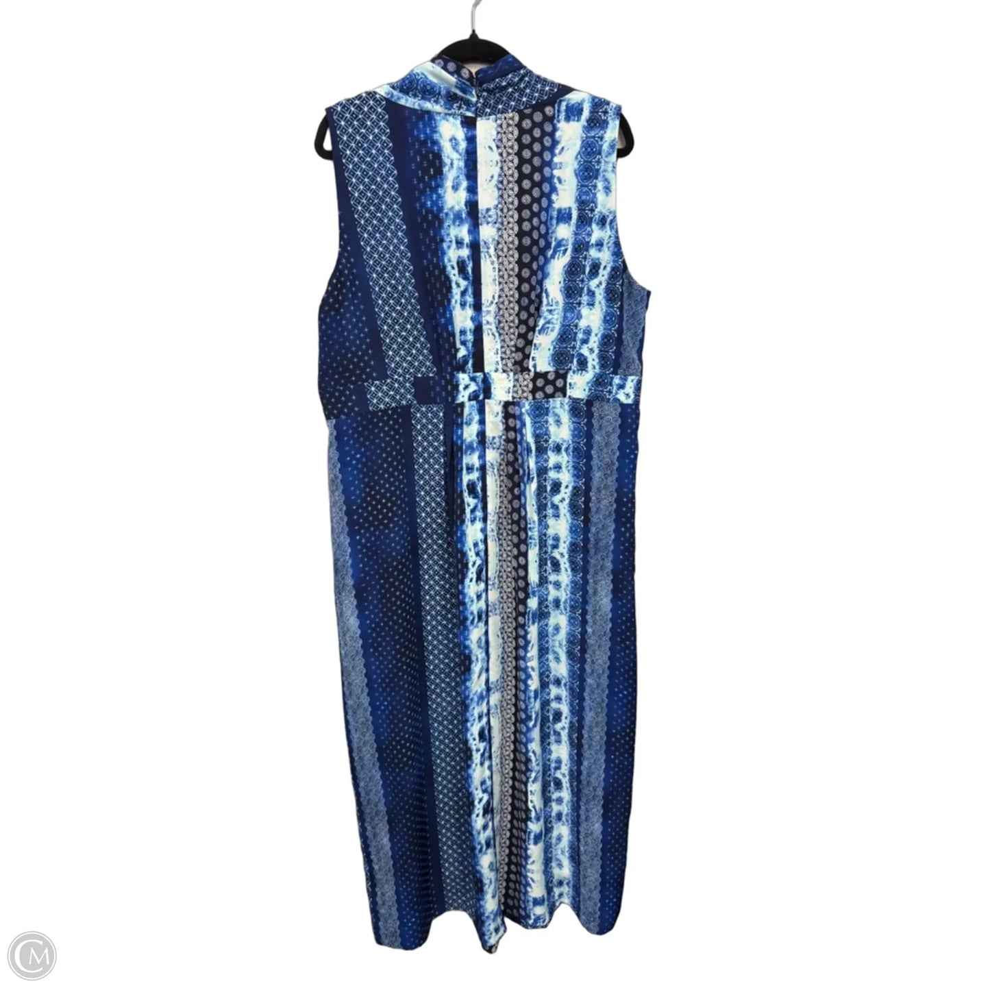 Dress Casual Maxi By Chicos In Blue, Size: Xl