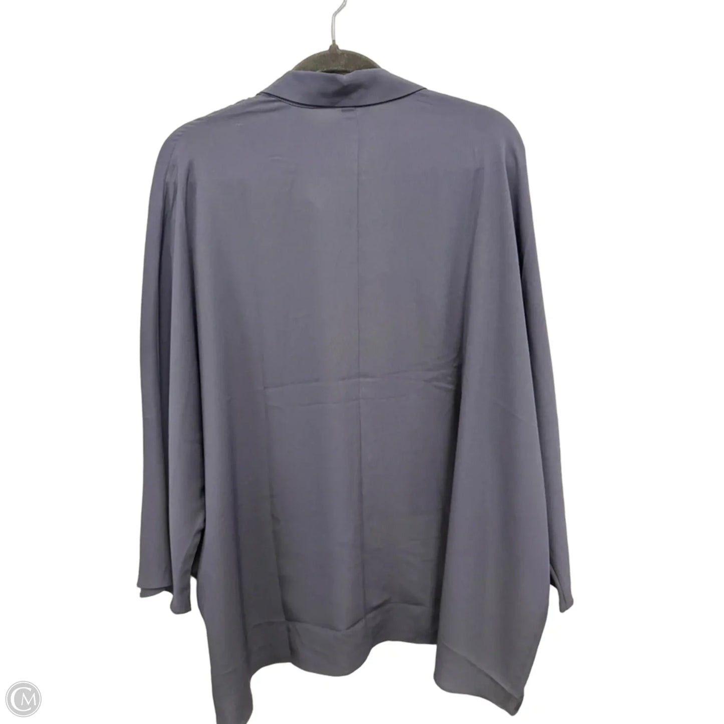 Blouse 3/4 Sleeve By Chicos In Navy, Size: Xl