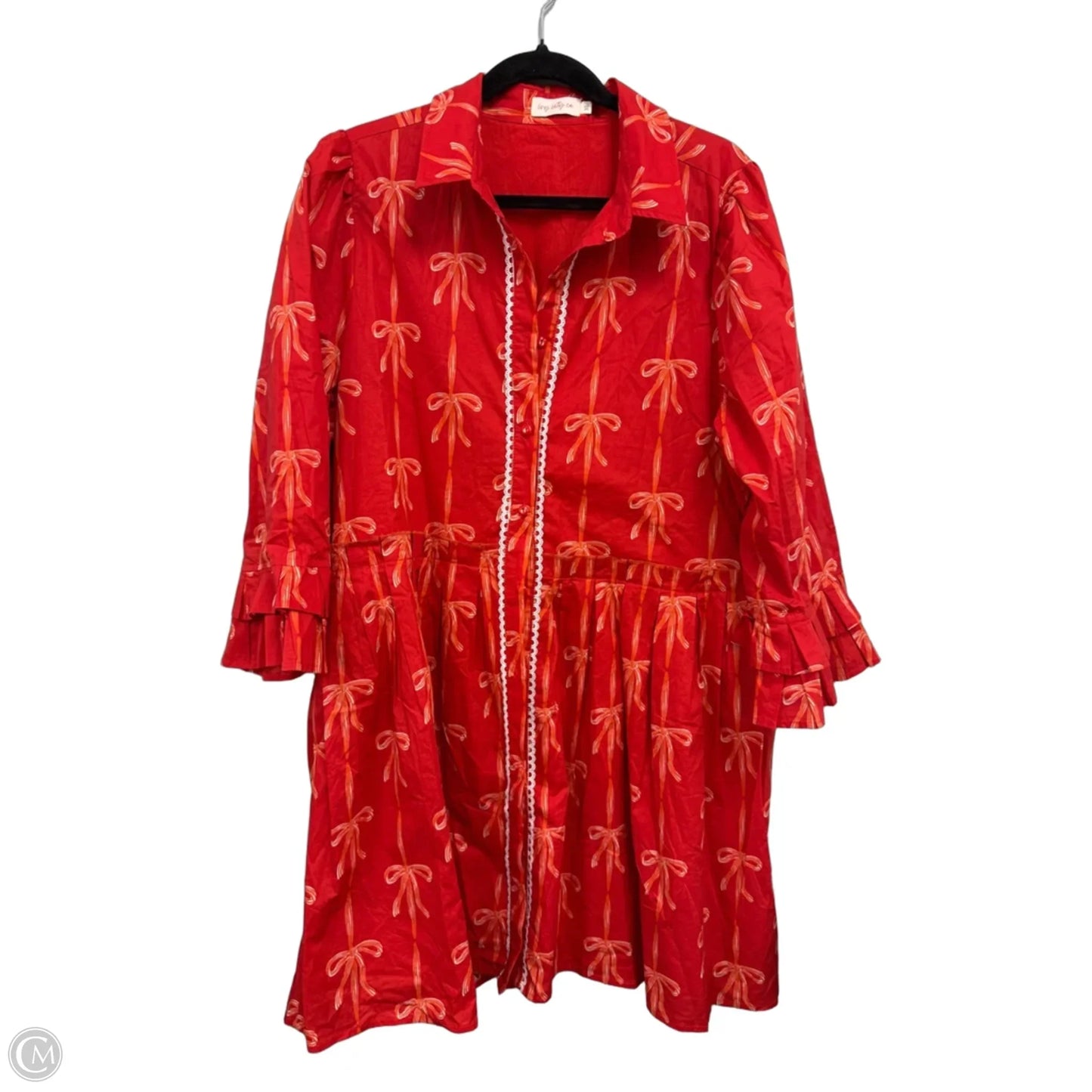 Dress Casual Midi By Clothes Mentor In Red, Size: Xl